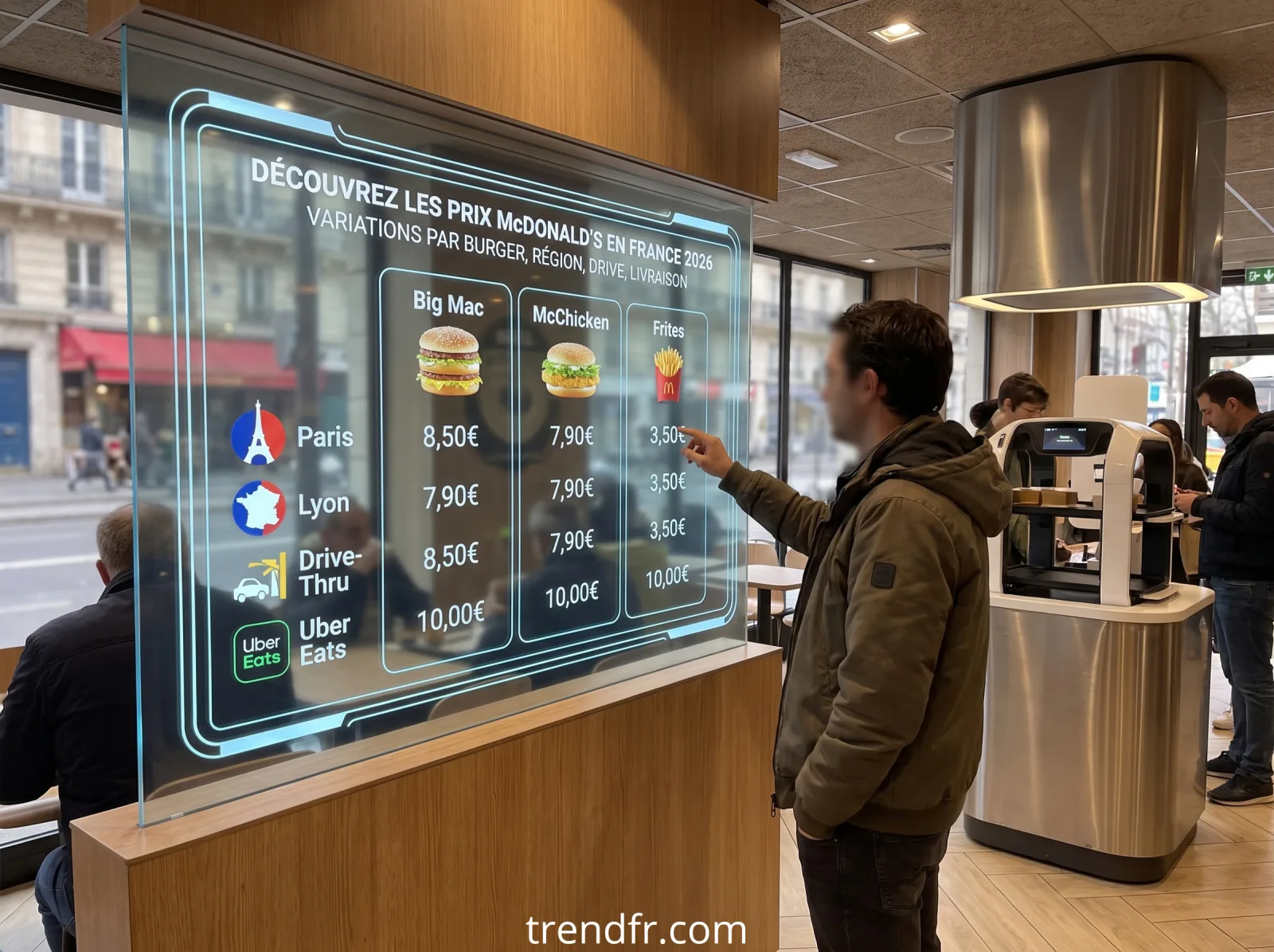 Combien coûte un menu McDonald's en France en 2026 ?